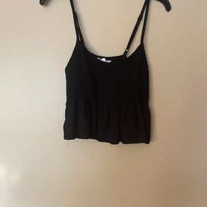 Black Flowy Tank Top